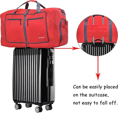 Woogwin Travel Duffel Bag Large Foldable Waterproof Overnight Bag for Beach Swim Bags Pool Sports Gym