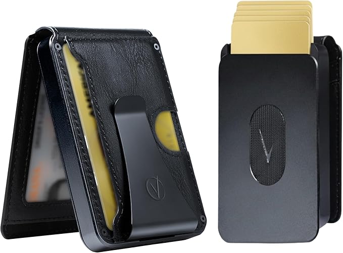 Vantamo Premium Wallet for Men with Money Clip & Card Holder, Compact & Slim Wallet with RFID, 8-12 Cards, Perfect Gifts for Men