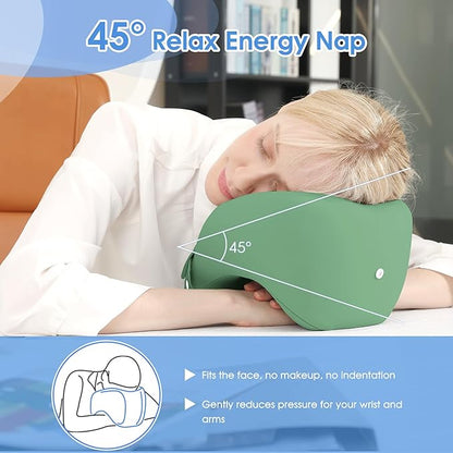 jiaao Neck Pillow Airplane, Memory Foam Travel Neck Pillows for Long Flight, 3D Eye Masks, Ear Plugs and Portable Drawstring Bag, Napping Pillow for Home, Road Trips, Sleep Rest and Travel Use