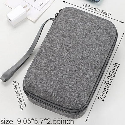 Hard Electronic Organizer Travel Cable Accessories Bag, Waterproof Electronic Organizer Case, Shockproof Electronic Accessories Organizer Bag for Power Bank,Adapter,Chargers,Mouse,Cable,Flash Drive