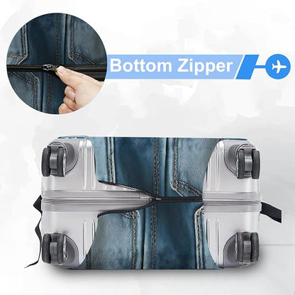 ANNA QUEEN Travel Luggage Cover Suitcase Protector Suitcase Cover Anti-Scratch,Stretchable Bag Cover Washable Durable Polyester