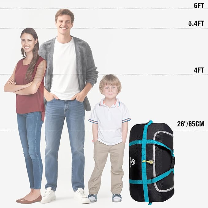 REDCAMP 85L/120L/140L Foldable Duffle Bag with Wheels, Large Travel Duffel Bag