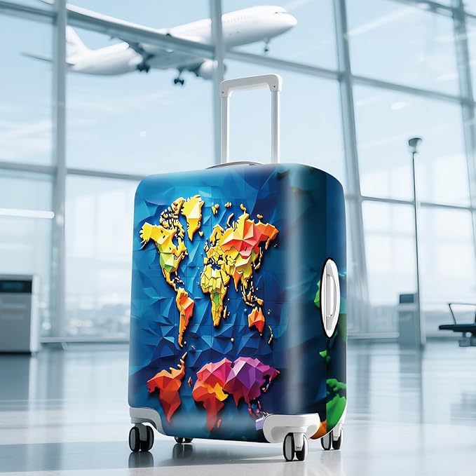 ANNA QUEEN Travel Luggage Cover Suitcase Protector Suitcase Cover Anti-Scratch,Stretchable Bag Cover Washable Durable Polyester