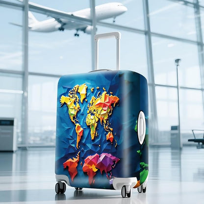 ANNA QUEEN Travel Luggage Cover Suitcase Protector Suitcase Cover Anti-Scratch,Stretchable Bag Cover Washable Durable Polyester
