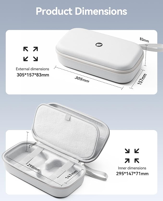 ORICO Protective Carrying Case for Apple 2024 Mac mini M4/M4 Pro, Portable Hard Shell Travel Storage Bag, Nylon Braided, Water Resistant Compatible with Magic Keyboard/Mouse/Trackpad/Charger (L)