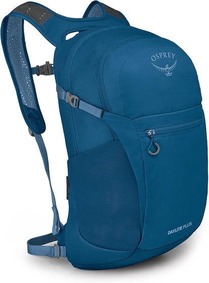 Osprey Daylite Plus Commuter Backpack – Lightweight, Everyday Pack with Laptop Sleeve and Water Bottle Pockets – Ideal for Work, School, and Travel with Versatile Storage Options, Night Shift Blue