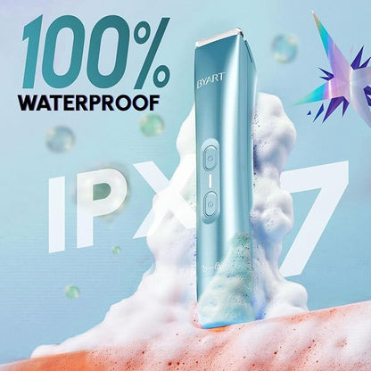 Dual Head Electric Shaver for Women - Rechargeable Body Hair Trimmer, 5-Min Fast Charge for Travel, Portable Facial Hair Removal for Ladies, Dermaplane Razor for Women Face, Birthday Gifts (Blue)