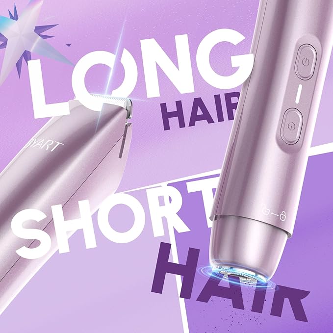 Electric Razors for Women - 2-in-1 Body & Facial Hair Trimmer, Wet & Dry Use Cordless Shaver for Legs, Underarms, Bikini Line, Ceramic Blade for Sensitive Skin - Teen Girl Gifts Trendy Stuff (Pink)