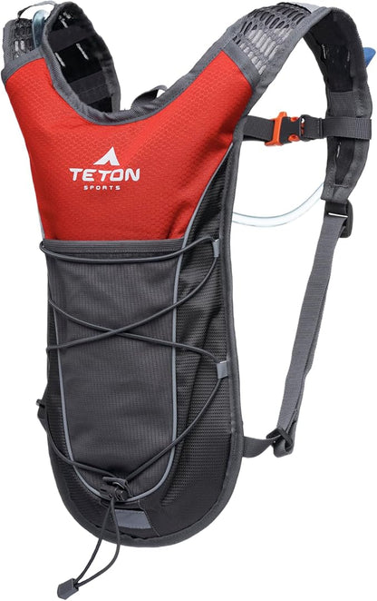 Teton Oasis/Trailrunner Hydration Backpack – Lightweight Water Pack with 2L/3L Bladder for Hiking, Running, Cycling, Biking – 2L/18L/22L Sizes – Sewn-in Rain Cover – Fits Men and Women