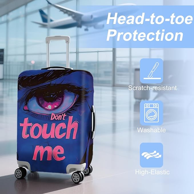 ANNA QUEEN Travel Luggage Cover Suitcase Protector Suitcase Cover Anti-Scratch,Stretchable Bag Cover Washable Durable Polyester
