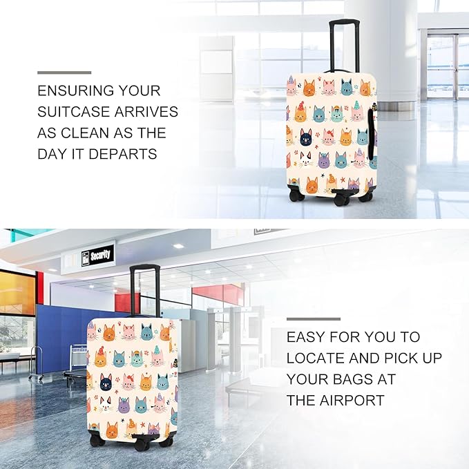 Luggage Cover, Washable Suitcase Cover, Suitcase Protector Anti-scratch Bag cover