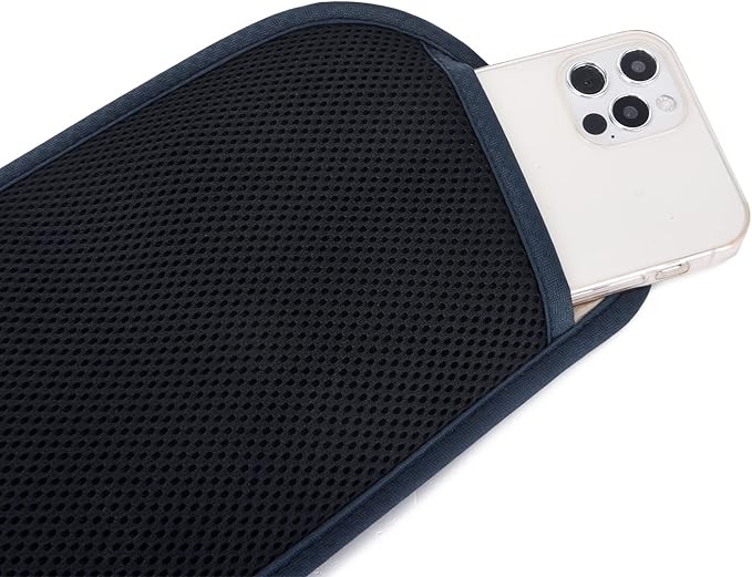 RFID Blocking Money Belt for Men Women, Slim Fanny Pack For Travel，Running,Conceal Waist Wallet For Passport Holder,Phone,Cash(Dark Blue)