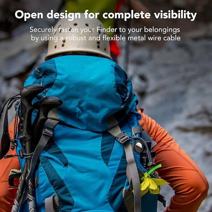 SPGUARD for AirTag Holder Case with Keychain, Air Tags-4 Pack for Apple Air Tag Holder with Wire Cable Lock Key Ring Chain Air Tagholder Accessories for GPS Item Tracker Kids,Keys,Luggage