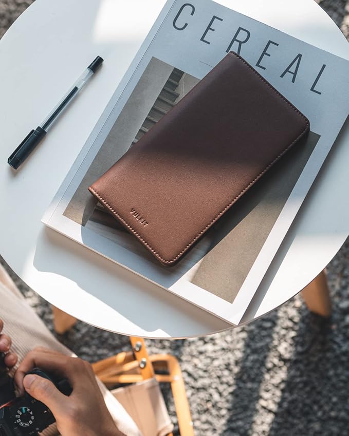 VULKIT Passport Holder Wallet RFID Blocking Travel Wallet for Men & Women
