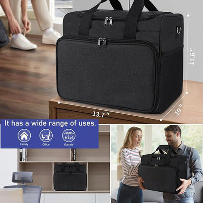 Cable Organizer Bag,Cable Management Box Cord Organizer Case,Electronics Cord Storage Bag with Adjustable Divider Large Cable Storage Bag Carrying Case for Cable, Cord,Power Strip