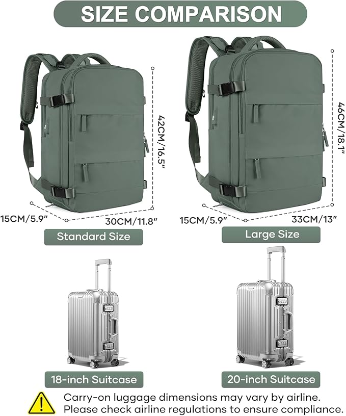 Travel Backpack For Women Men Airline Approved Carry On Backpack Flight Approved Waterproof Sports Luggage Backpack Casual Daypack Small Hiking Backpacks