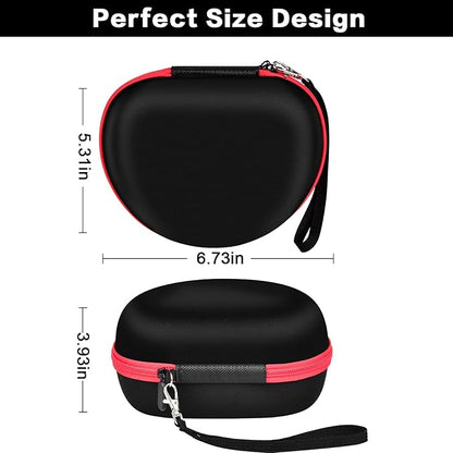 Headphone Case for Skullcandy Crusher/Hesh/Evo Wireless Over-Ear Bluetooth Earphones, for Beats Studio Pro/ 3/Solo 4/3/2 Headphones and More Noise Cancelling Foldable Headset - Hard Box Only - Black