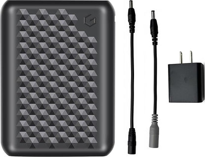 18400mAh Heated Jacket Battery Pack, 12V/5V Power Bank for Heating Coat & Vest