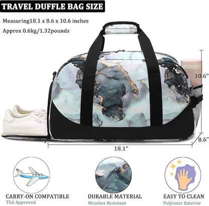 JIANYA Kids Overnight Duffle Bag Girls Boys Sport Gym Bag with Shoe Compartment & Wet Pocket, Carry On Weekender Travel Bag for Kid Girl Boy