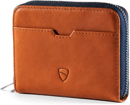 Vaultskin Mayfair Premier Leather Zip Wallet - Ultimate RFID Safety, Streamlined for Style & Functionality for Men and Women