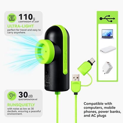 Vacuum Bags for Travel with USB and TYPE C Pump, 15 Pack Carry-on Size Compression Packing Bags for Luggage and Suitcase, Space Saver for Clothes and Clothing Travel（Green）