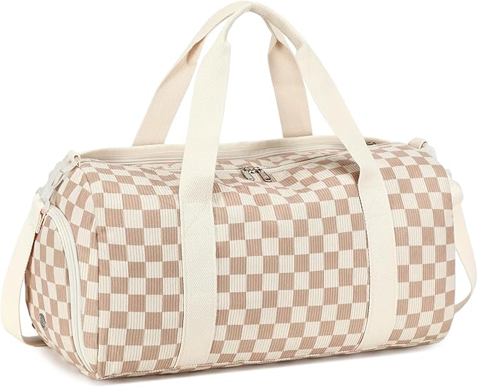 BLUBOON Duffle Bag Girls Kids Cute Gym Bag with Shoes Compartment & Wet Separation Waterproof Sports Overnight Travel Bag