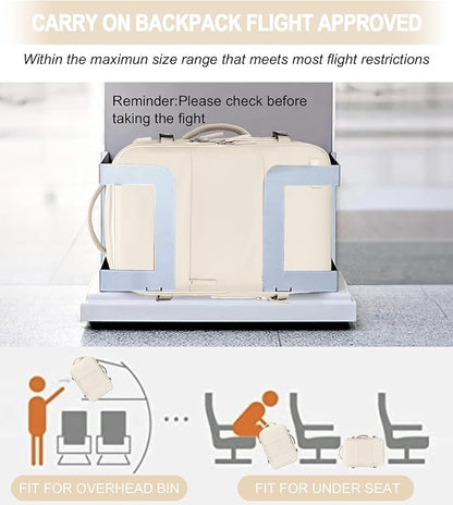 Carry On Backpack, 42L Flight Approved Travel Backpack for Men Women,Airline Approved Gym Backpack Waterproof Business Laptop Daypack Laptop Backpack,Casual Daypack for Business Weekend Hiking