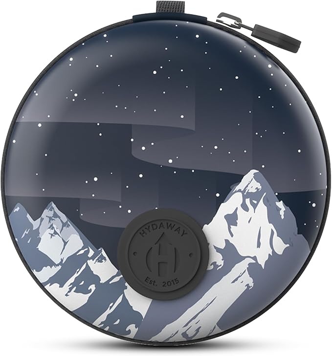 HYDAWAY Travel Case for Collapsible Bottles, Bowls & Cups - Protective Storage with Carabiner Clip - Durable, Water-Resistant, TSA-Friendly