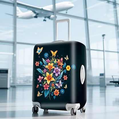 ANNA QUEEN Travel Luggage Cover Suitcase Protector Suitcase Cover Anti-Scratch,Stretchable Bag Cover Washable Durable Polyester