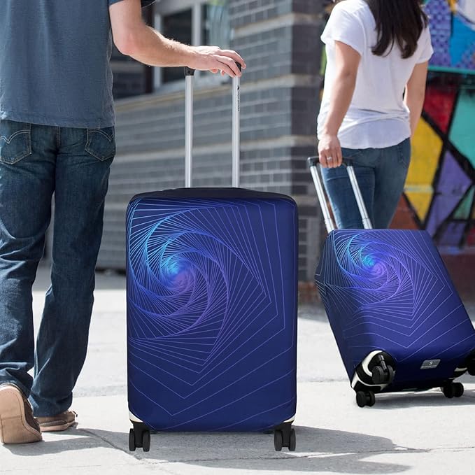 Explore Land Travel Luggage Cover Suitcase Protector Fits 31-32 Inch Case (Gyrotropic, XL)