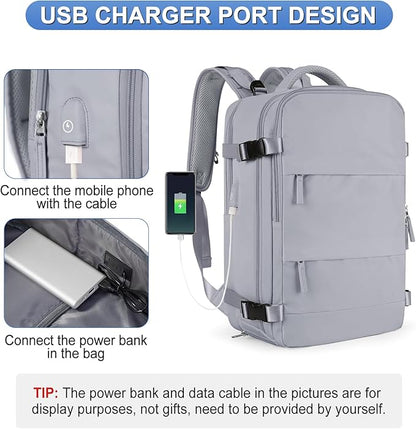 Large Personal Item Travel Backpack For Women Men Airline Approved Carry On Backpack Flight Approved Waterproof Sports Luggage Backpack Casual Daypack Small Hiking Backpack