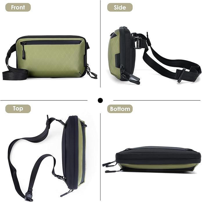 Electronics Organizer Tech Travel Pouch – Waterproof Nylon Diamond Quilted & 900D Travel Case Cable Bag for Cords Chargers