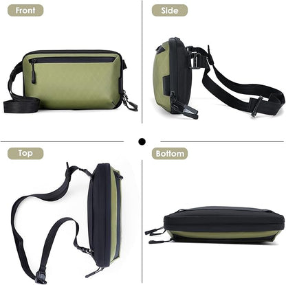 Electronics Organizer Tech Travel Pouch – Waterproof Nylon Diamond Quilted & 900D Travel Case Cable Bag for Cords Chargers