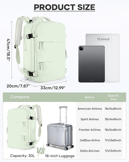 coofay Vacuum Backpack Travel with Pump Vacpack Travel Backpack with Vacuum System Compression Backpacks