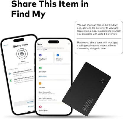 [Apple MFi Certified] Apple MFi Find My Tracker, iOS Exclusive, 4-Year Battery, IP68 Waterproof, 95dB Alarm, Keys Finder and Item Locator for Keys, Bags, and Passport.（2025 Model）(2 Pick)