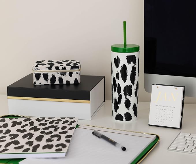 Kate Spade New York Small Travel Jewelry Case, Travel Box, Holder Organizer for Rings, Necklaces, Earrings, Bracelets, Modern Leopard, Modern Leopard, Modern