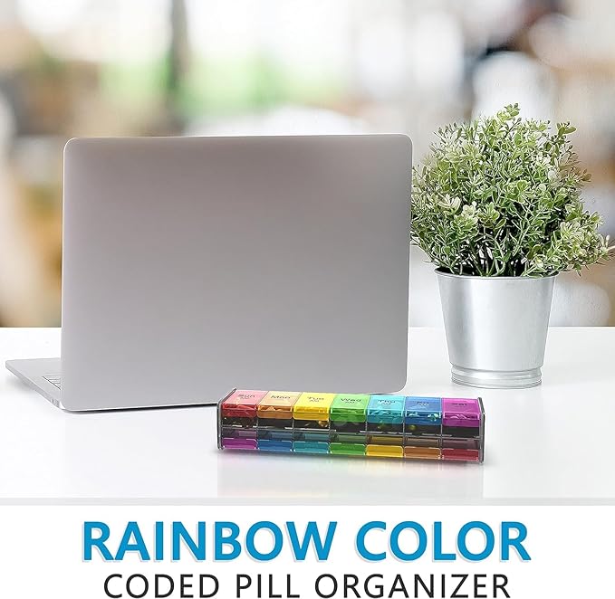 Extra Large Pill Organizer- XXL Pill Box 7 Day - Weekly Pill Organizer with AM PM Large Compartments Big Pill Case for Supplements Jumbo Pill Holder for Vitamins Huge Medicine Organizer 2 Times a Day