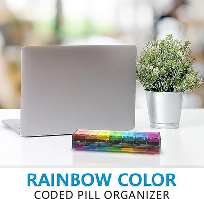 Extra Large Pill Organizer- XXL Pill Box 7 Day - Weekly Pill Organizer with AM PM Large Compartments Big Pill Case for Supplements Jumbo Pill Holder for Vitamins Huge Medicine Organizer 2 Times a Day