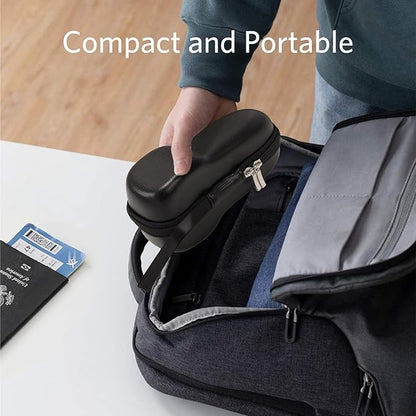 Razor Travel Case - Protective Holder for Philips Series S1000 S2000 S3000 S5000 S7000 S8000 S9000, Portable Charging, Durable, Waterproof, Compact Design for Men's Travel Essentials (Black)