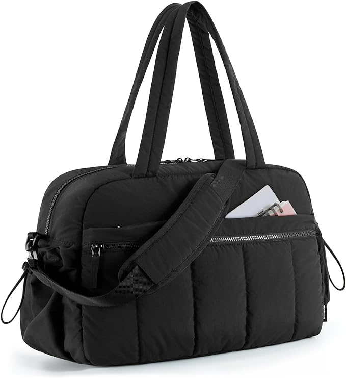 BAGSMART Gym Bag for Women, Duffle Bag for Travel with Wet Pocket, Lightweight Carry on Weekender Duffel, Water Resistant