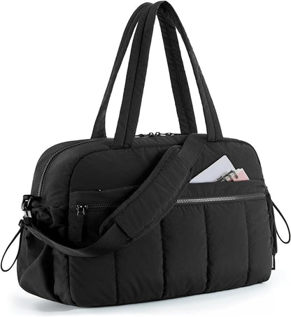 BAGSMART Gym Bag for Women, Duffle Bag for Travel with Wet Pocket, Lightweight Carry on Weekender Duffel, Water Resistant