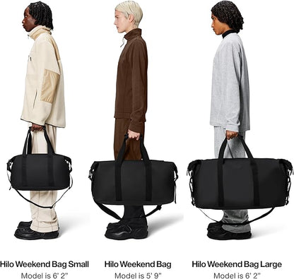 RAINS Regular Weekend Bag - Waterproof Travel Duffel for Men and Women - Duffle with Coated Zip, Adjustable Strap