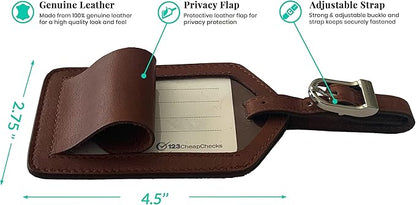 Personalized Monogrammed Toffee Leather RFID Passport Wallet and Luggage Tag