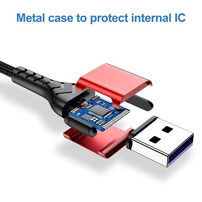 iPhone Charger, [Apple MFi Certified] 3Pack 10FT USB A Cable for Long Charger Cable, Fast iPhone Charging Cord Compatible with with iPhone Xs Max/XS/XR/X/8/7/6S/6/Plus/SE/iPad(Red)