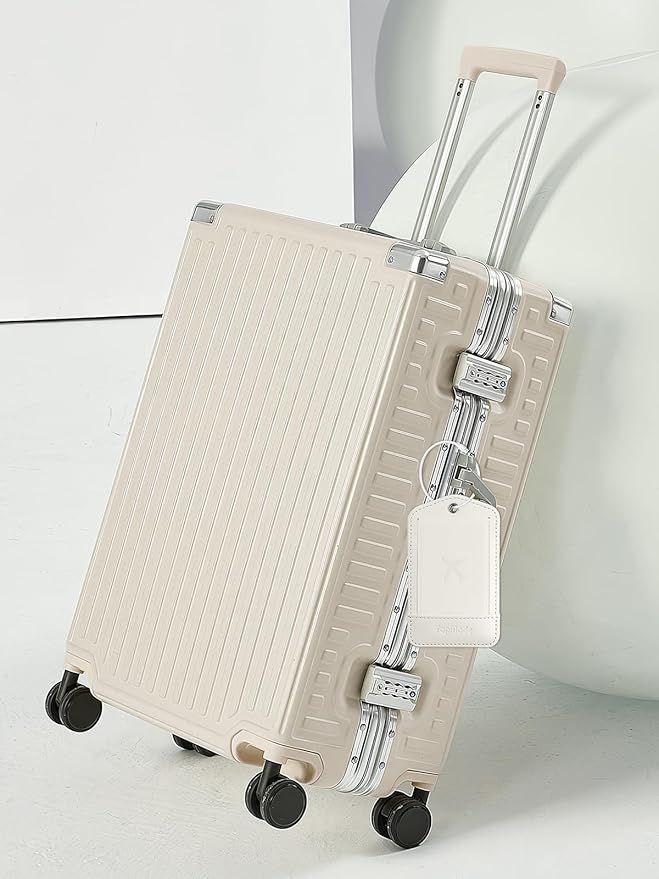 TopMade Smart Luggage Tag with Find My, Premium Leather Luggage Tags for Suitcase, Travel Bags, Backpacks, Anti-Lost Suitcase Tag Tracker for Travel with Privacy Name Card, Rechargeable