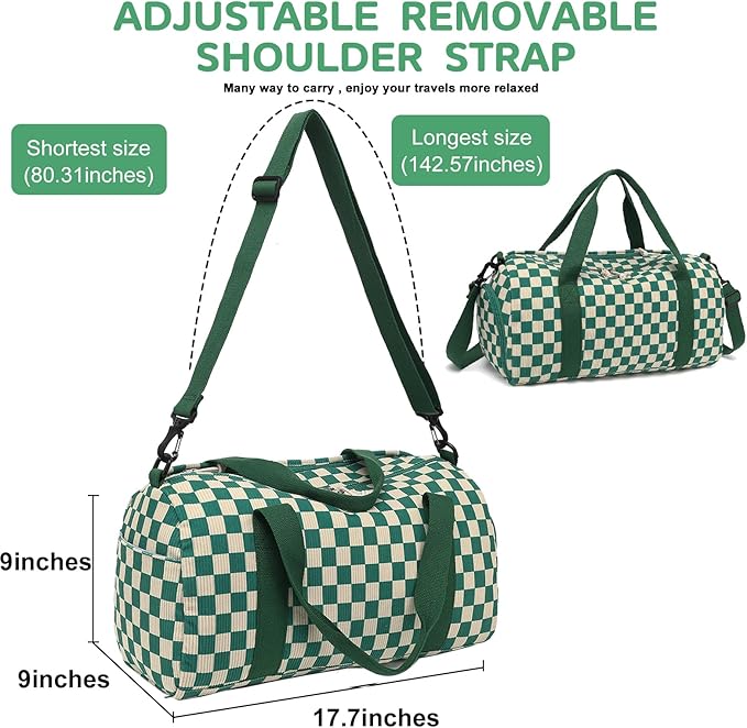 BLUBOON Duffle Bag Girls Kids Cute Gym Bag with Shoes Compartment & Wet Separation Waterproof Sports Overnight Travel Bag