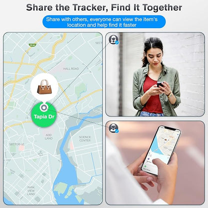 Airtag for Andriod and iOS,Air Tags-4 Pack,Andriod Tracker Tags,Support Dual System,Work with Apple Find My and Gooogle Hub App,Item Locator for Luggage, Backpack,Key,Wallet and More