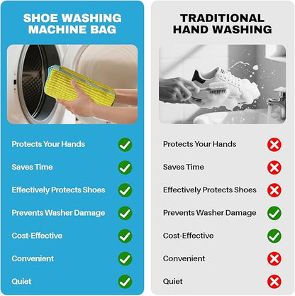 Shoe Washing Machine Bag: Shoe Bag for Washing Machine - Reusable Shoe Cleaning Bag for Sneaker Tennis Shoes Unstain Cleaner Kit