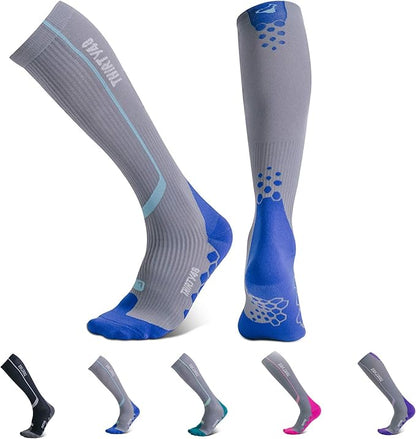Thirty48 Elite Compression Socks Women & Men Graduated 20-30mmHg for Running, Athletic, Flight Sock - Performance & Recovery