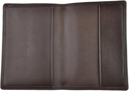 Royce Leather RFID Blocking Passport Travel Document Organizer in Leather, Brown 1, One Size